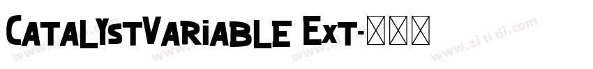CatalystVariable Ext字体转换 CatalystVariable Ext字体转换